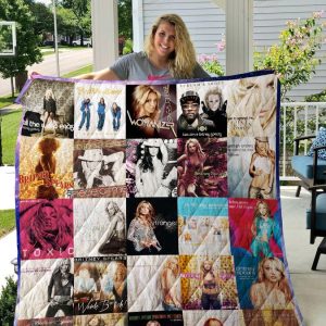 Britney Spears Singles Quilt Blanket