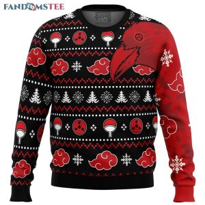 Akatsuki Itachi Symbolic Crows Naruto Christmas Sweater 1 2195