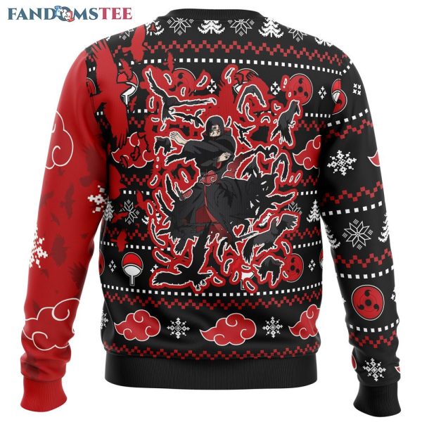 Akatsuki Itachi Symbolic Crows Naruto Ugly Christmas Sweater