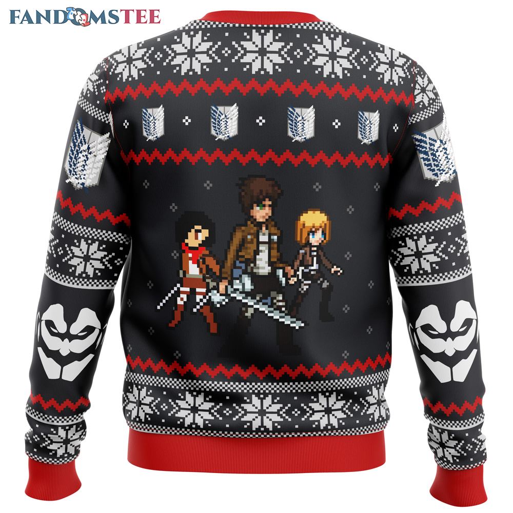 Attack on Titan Colossal Claus Ugly Christmas Sweater