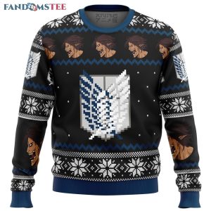 Attack on Titan Survery Corps Ugly Christmas Sweater 1 2195