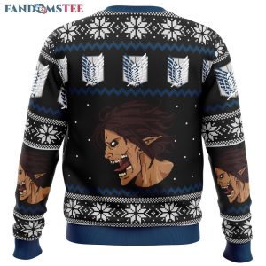 Attack on Titan Survery Corps Ugly Christmas Sweater 2 2195