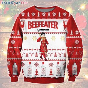 Beefeater London Whiskey Ugly Christmas Sweater