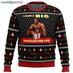 Big Package Barry Wood Meme Ugly Christmas Sweater 1 2195