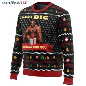 Big Package Barry Wood Meme Ugly Christmas Sweater 2 2195