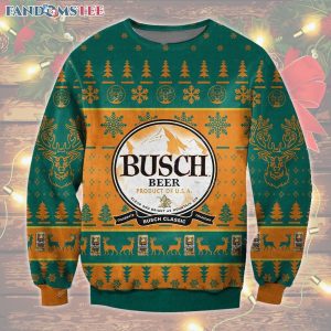 Busch Classic Beer Plus Size Ugly Sweater Christmas