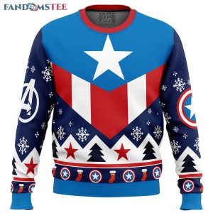 Captain America Ugly Christmas Sweater 1 54