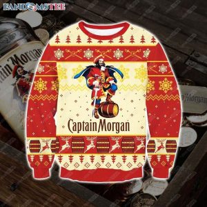 Captain Morgan Beer Pirates Ugly Mens Holiday Sweater
