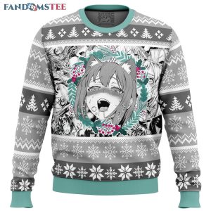 Christmas Anime Ahegao Ugly Christmas Sweater 1 2195