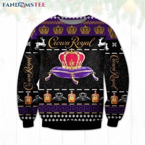 Crown Royal Alcohol Black Ugly Christmas Sweater
