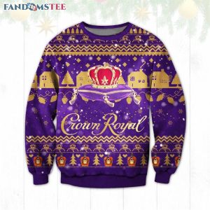 Crown Royal Whisky Purple Ugly Christmas Sweater