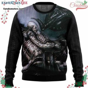 Alie Predator Space Jockey Uscss Nostromo Christmas Ugly Sweater