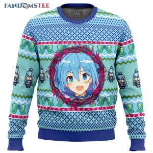 Aqua KonoSuba Ugly Christmas Sweater