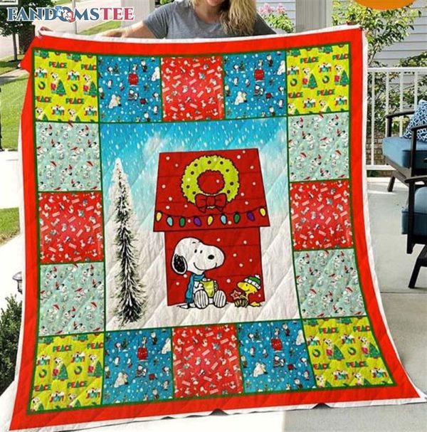 Merry Christmas Snoopy Blanket