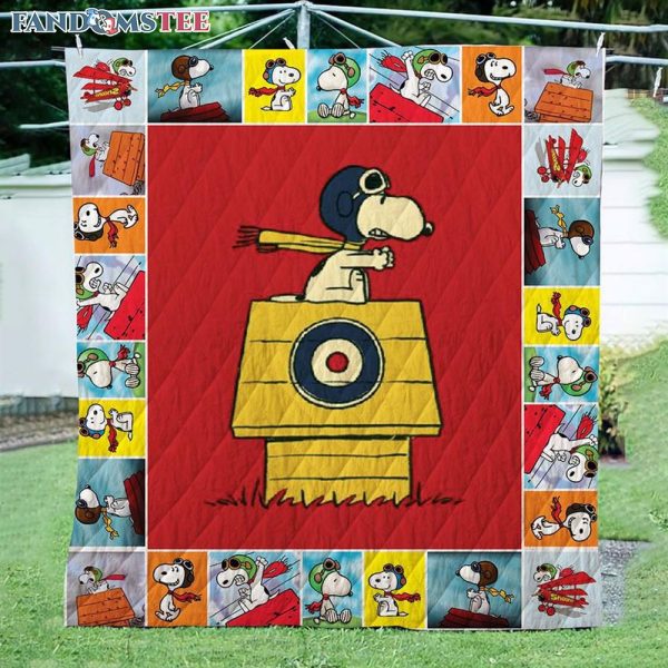 Snoopy And The Red Baron Twin Fleece Blanket