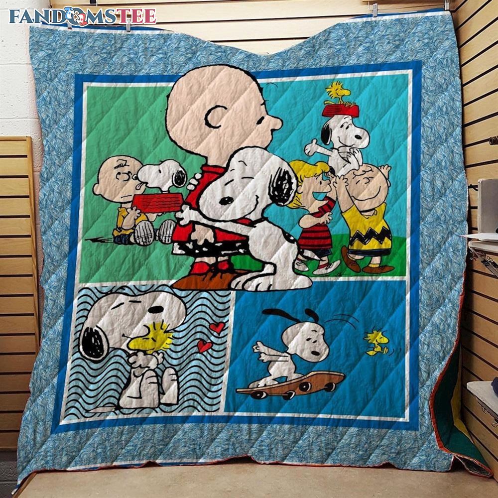 Snoopy Hug Charlie Brown The Peanuts Movie Best Fleece Blanket