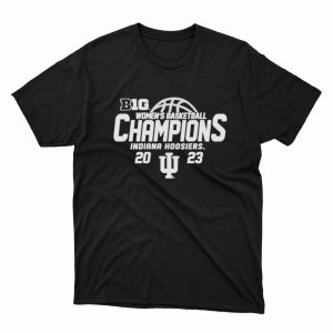 1 Unisex shirt Big 10 Womens Basketball Champions Indiana Hoosiers 2023 Shirt Ladies Tee