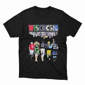 1 Unisex shirt Wisconsin Team Allen Yelich Rodgers And Antetokounmpo Signatures Shirt Ladies Tee