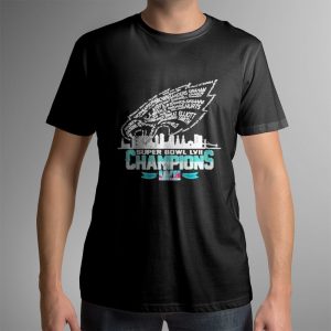 Philadelphia Eagles Logo Skyline 2022 2023 Super Bowl LVII Champions Shirt, Longsleeve