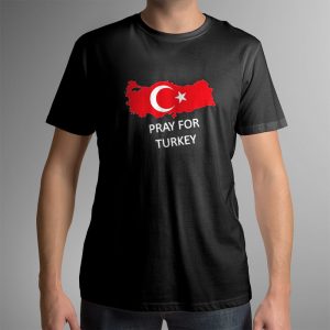 1 male shirt Pray For Turkey Support Shirt Ladies Tee