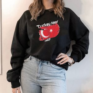 Hoodie Adorable Pray For Turkey Need Help Powerfu Earthquake Shirt