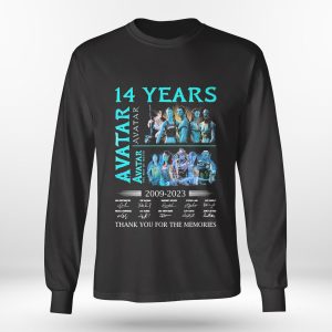 14 Years Avatar 2 Season 2009 2023 Thank You For The Memories Signatures Shirt