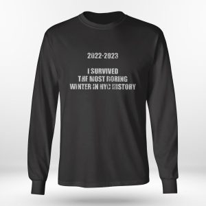 2022 2023 I Survived The Most Boring Winter In New York City History Shirt, Ladies Tee