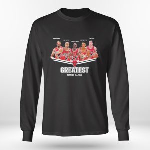 Longsleeve shirt Greatest Dennis Rooman Ron Harper Michael Jordan Scottie Pippen Toni Kukoc Team Of All Time Shirt