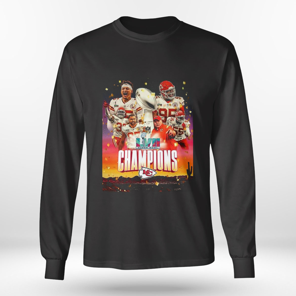Official Kansas City Chiefs Supper Bowl Lvii Champions Shirt, Longsleeve