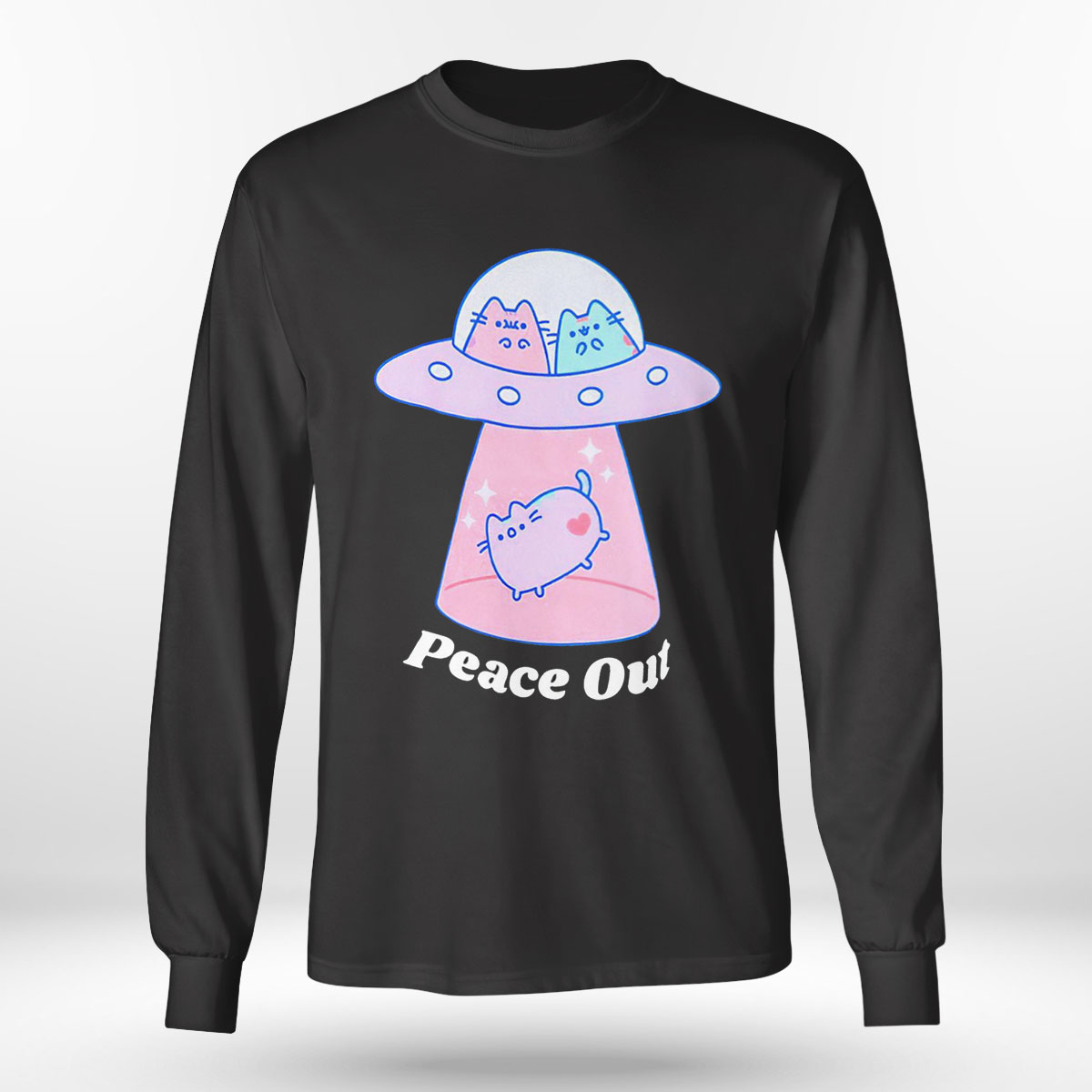 Ufo Cats Peace Out Funny Shirt, Hoodie