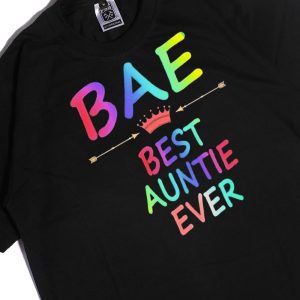 Men Tee BAE Best Auntie Ever Colorful Shirt Longsleeve Shirt Hoodie
