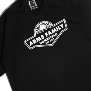 Men Tee White Arms Family Merch Arms Family Homestead Logo Shirt Ladies Tee