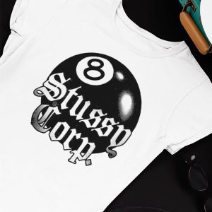 Unisex T shirt 8 Ball Stussy Corp Shirt Hoodie