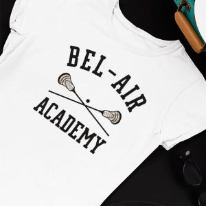 Unisex T shirt Bel Air Academy Lacrosse Logo Shirt Hoodie