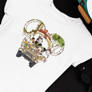 Unisex T shirt Disney Animal Kingdom Mickey And Minnie Shirt Hoodie