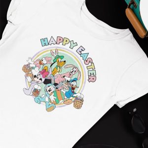 Unisex T shirt Disney Happy Easter Day Mickey And Friend Easter Bunny Cosplay Shirt Hoodie