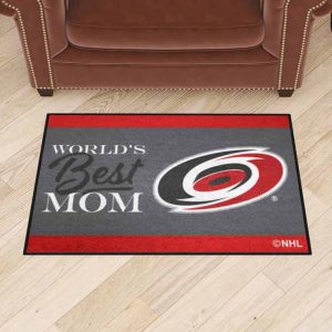 World’s Best Mom NHL Carolina Hurricanes Rubber Doormat