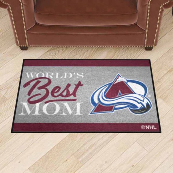 World’s Best Mom NHL Colorado Avalanche Rubber Doormat