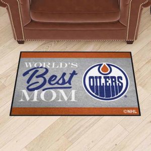 World’s Best Mom NHL Edmonton Oilers Rubber Doormat