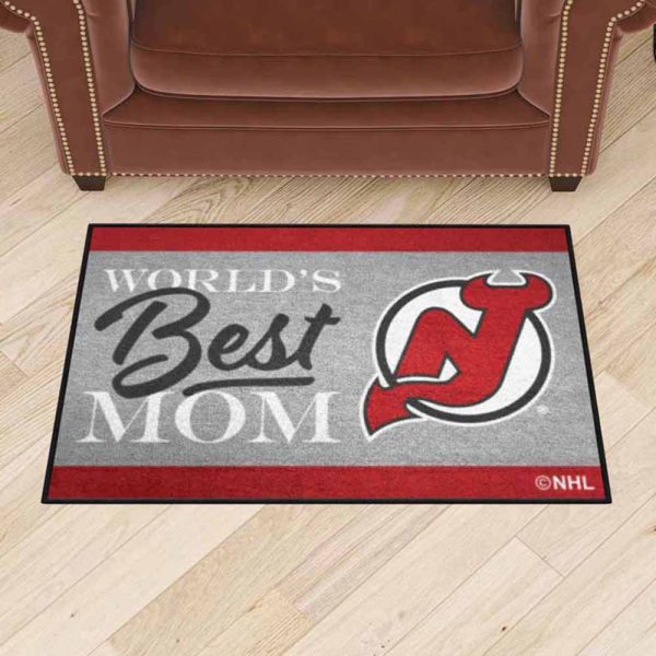World’s Best Mom NHL New Jersey Devils Rubber Doormat
