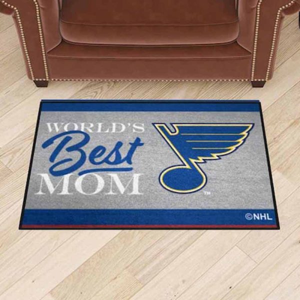 World’s Best Mom NHL St. Louis Blues Rubber Doormat