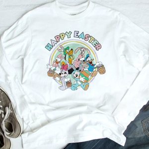 longsleeve shirt Disney Happy Easter Day Mickey And Friend Easter Bunny Cosplay Shirt Hoodie