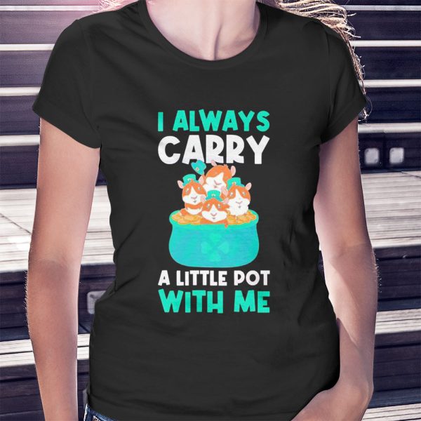 I Carry A Pot With Me Funny Guinea St Patricks Day Shirt, Ladies Tee