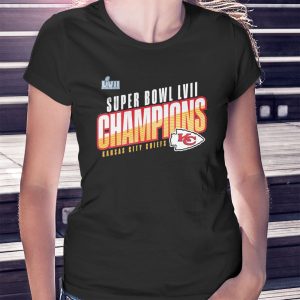 woman shirt Kansas City Chiefs Fanatics Super Bowl LVII Champions Victory Formation Shirt Longsleeve