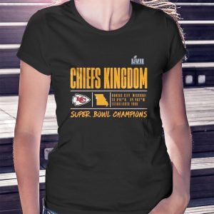 woman shirt Kansas City Chiefs Super Bowl LVII Champions Big Tall Scoreboard Showcase Schedule Shirt Longsleeve 1