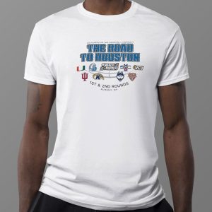 2023 NCAA Mens Basketball The Road To Houston March Madness 1st 2nd Rounds Albany T-Shirt