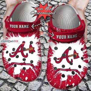 Atlanta Braves MLB Custom Name Crocs Clog