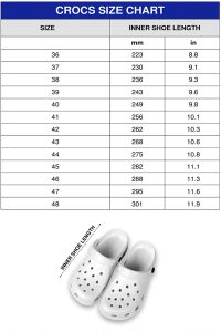 Crocs size chart 1