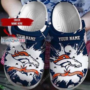 Denver Broncos NFL Custom Name Crocs Clog