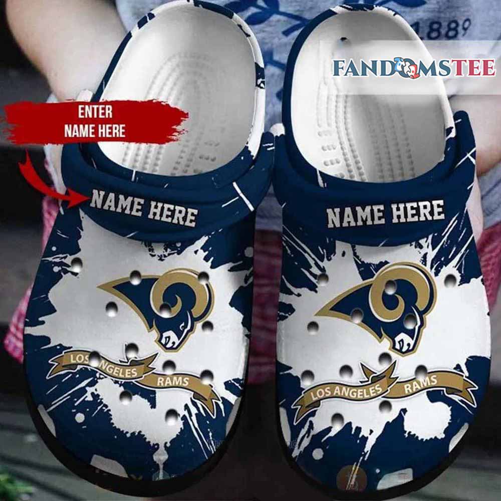 Los Angeles Rams NFL Custom Name Crocs Clog